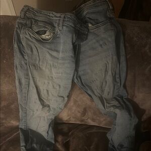 Light blue denim jeans